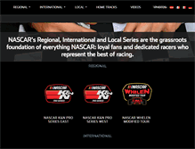 Tablet Screenshot of hometracks.nascar.com